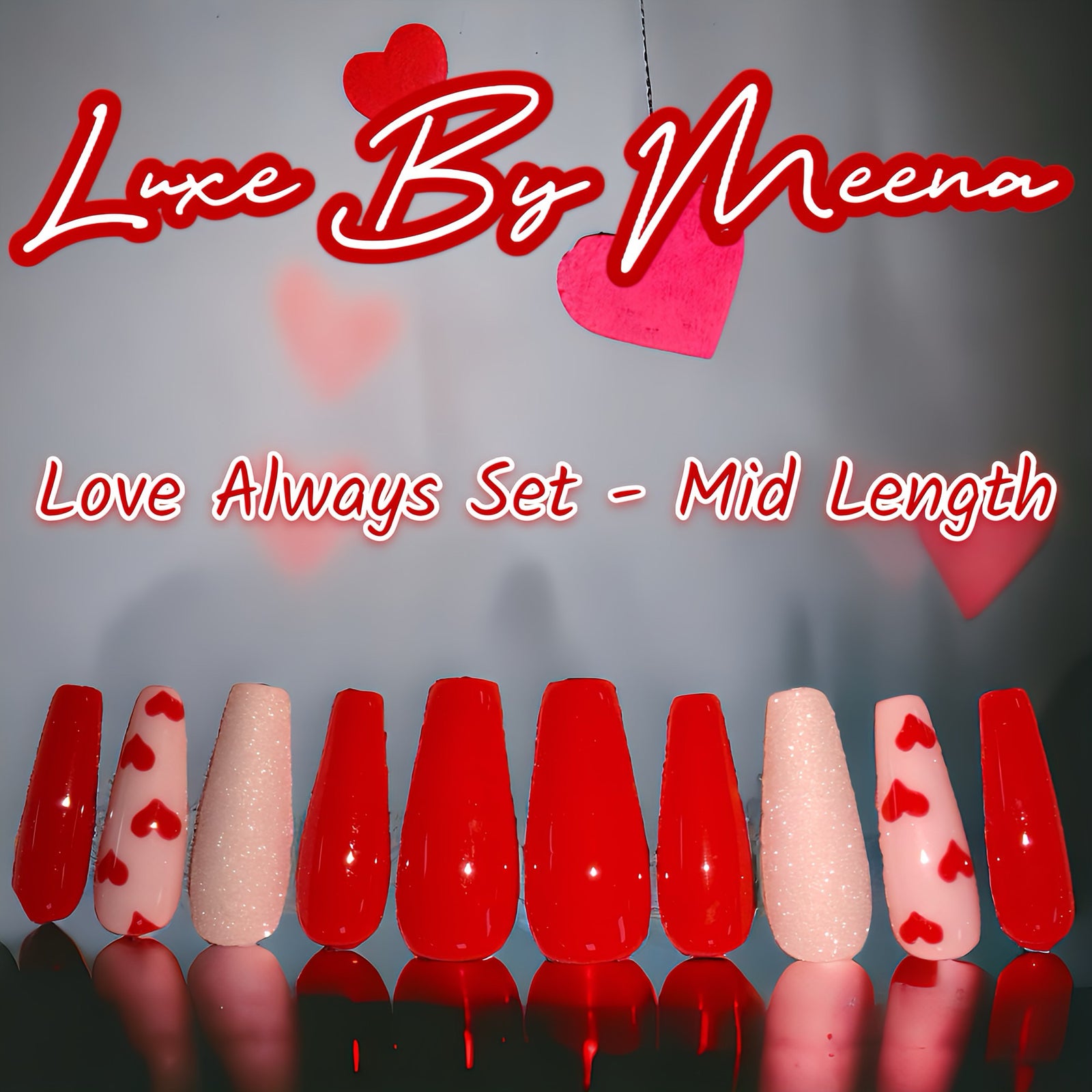 Love Always - Handmade Press-On Nail Set