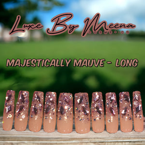 Majestically Mauve - Handmade Press-On Nail Set