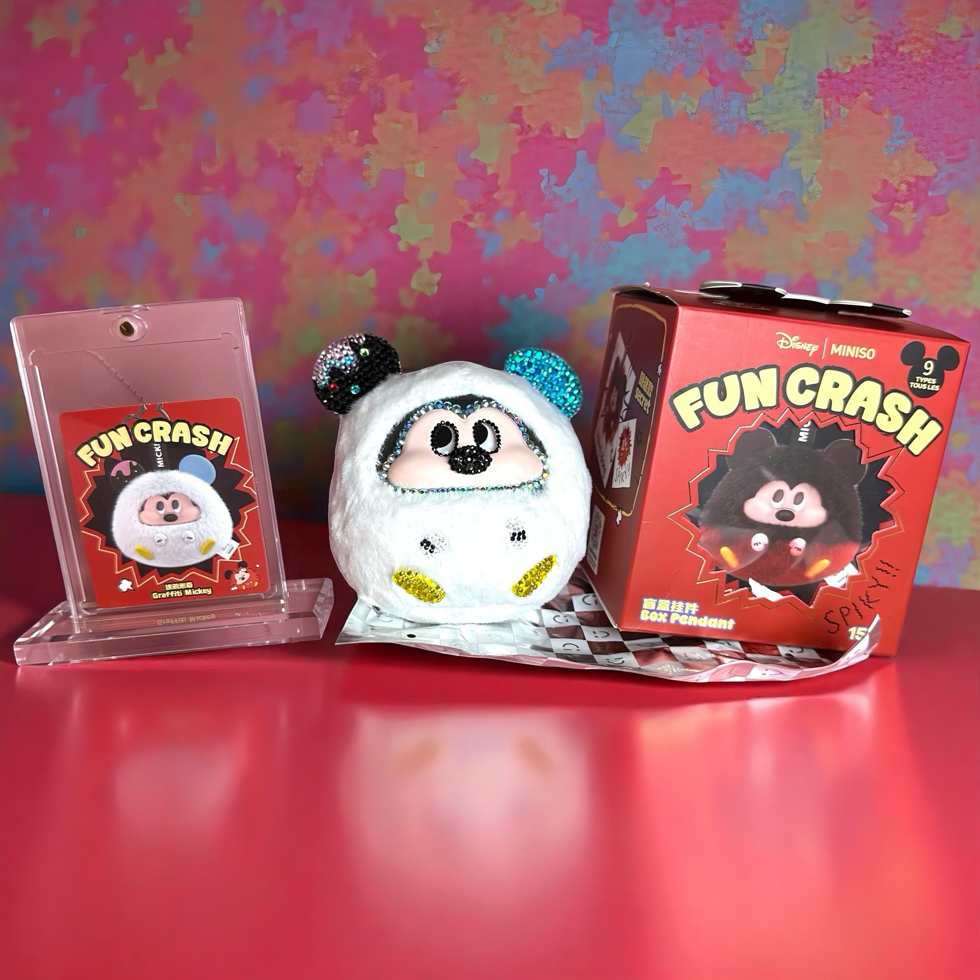 Miniso X Disney Mickey Fun Crash (Graffiti Mickey) Plush Pendant