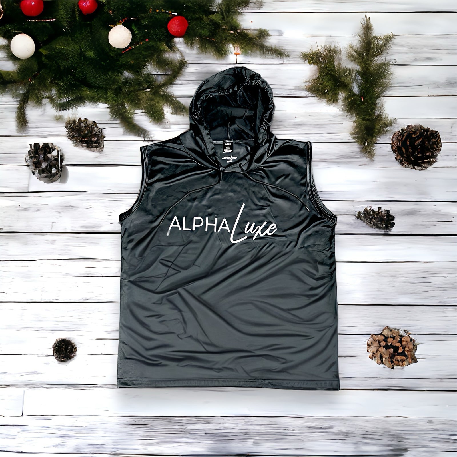 ALPHALuxe Men - Iconic Hooded Tank Top