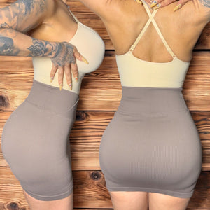 1 or 2 Piece Women’s High Waist V Front Mini Skirt