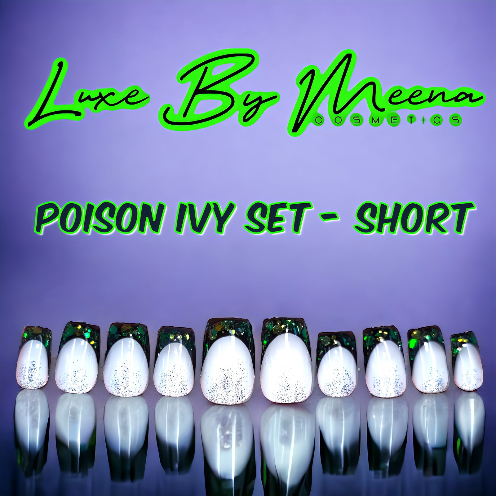 Poison Ivy - Handmade Press-On Nail Set