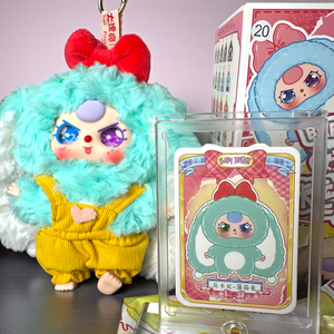 Baby Three – Macaroon V2 Confirmed Mint Rabbit Plush Pendant (Special Eyes)