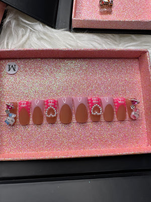 Purrfect Love - Handmade Press-On Nail Set