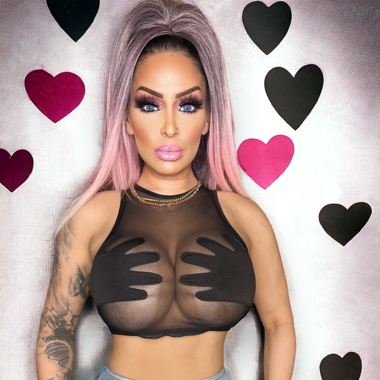 Hands Off - Sheer Crop Top