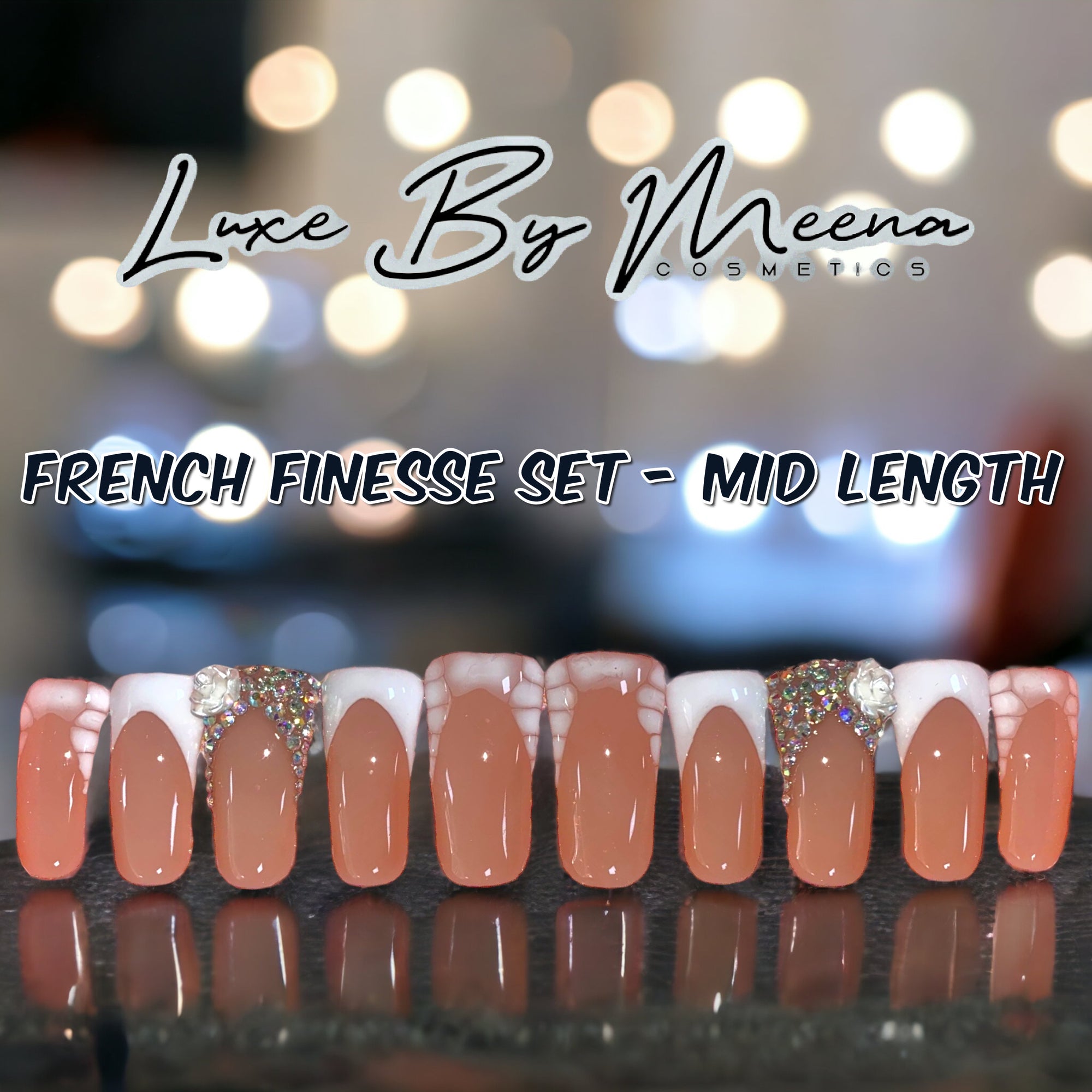 French Finesse - Handmade Press-On Nail Set