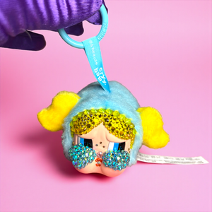 POP MART Custom CRY BABY x POWERPUFF GIRLS Vinyl Face Plush Pendant (Bubbles) – Luxe By Meena Exclusive