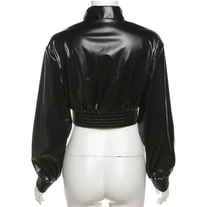 Bad Gyal Faux Leather Jacket, Mini Skirt & Belt Set