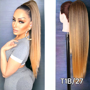 28” Straight Luxury Ponytail Extensions