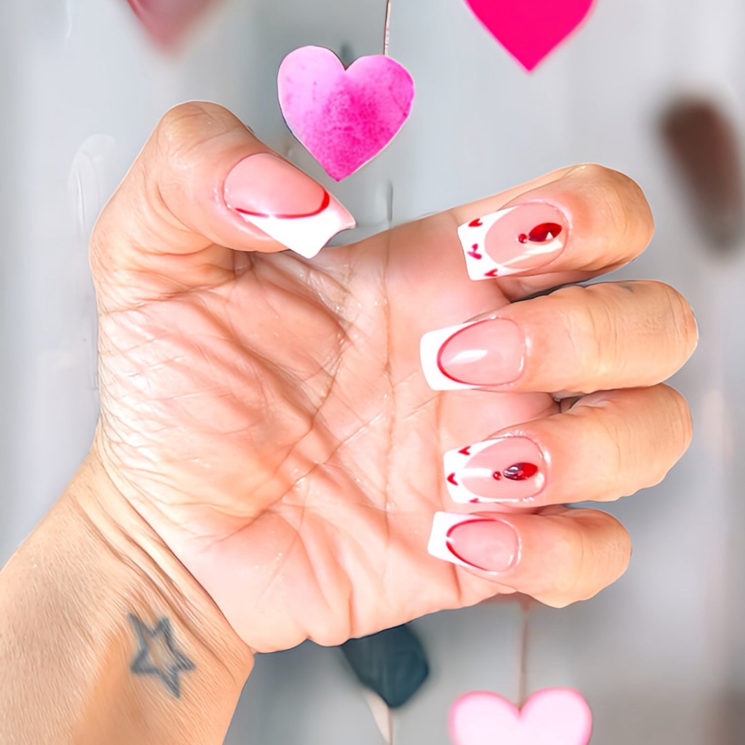 Cupids Kiss - Handmade Press-On Nail Set