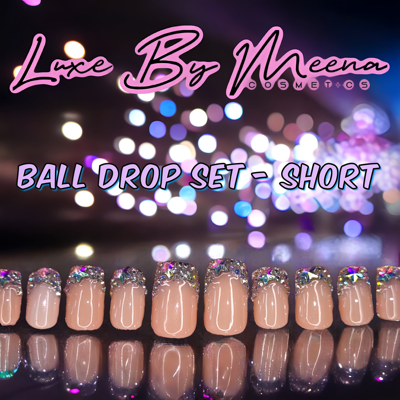 Ball Drop - Handmade Press-On Nail Set