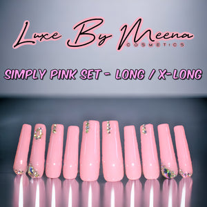 Simply Pink - Handmade Press-On Nail Set