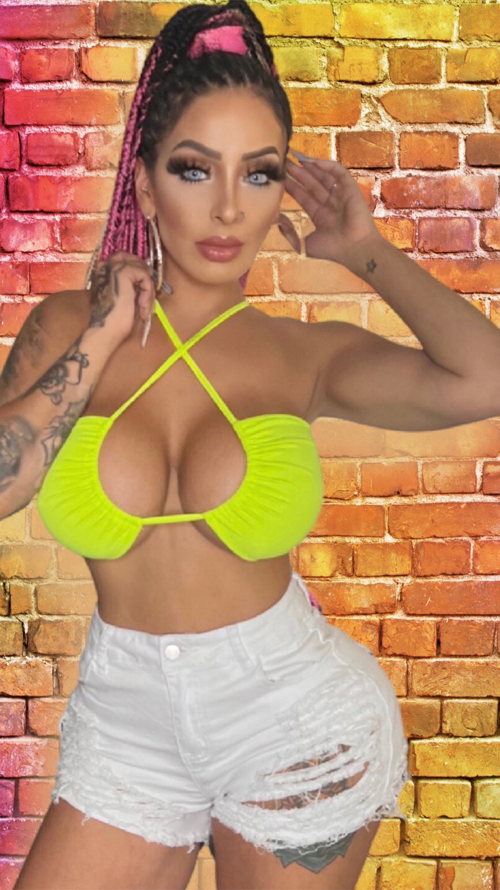 Hot Girl Summer Denim Shorts (White)