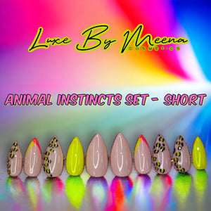 Animal Instincts - Handmade Press-On Nail Set