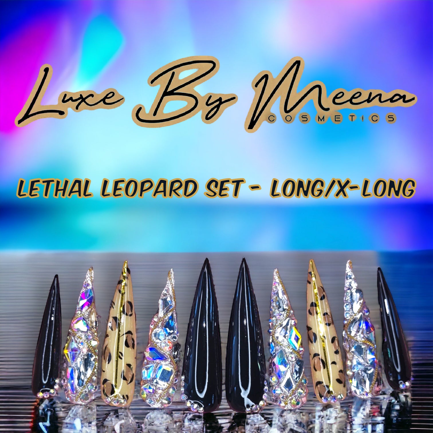 Lethal Leopard - Handmade Press-On Nail Set