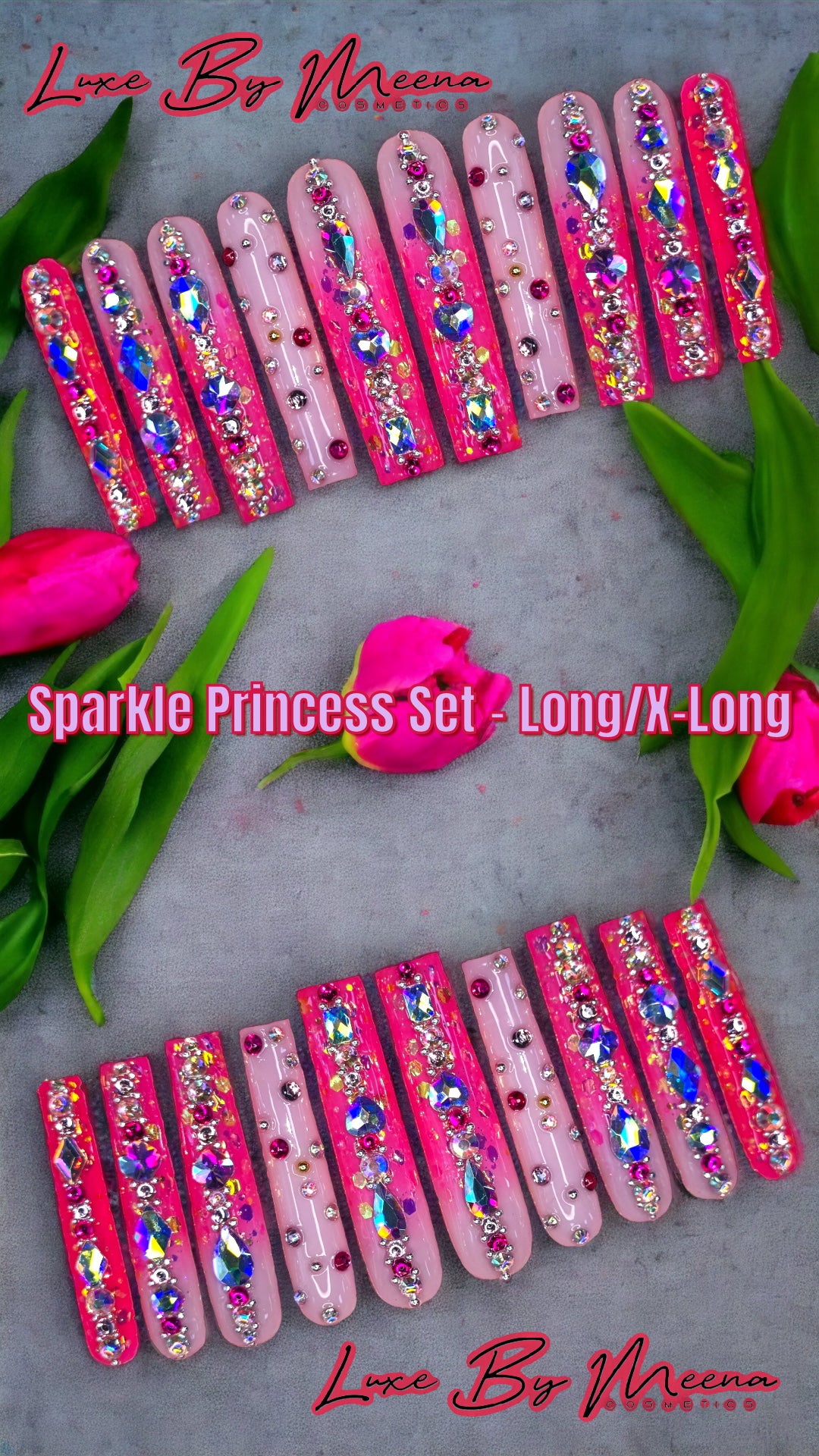 Sparkle Princess -  Handmade Press-On Nail Set