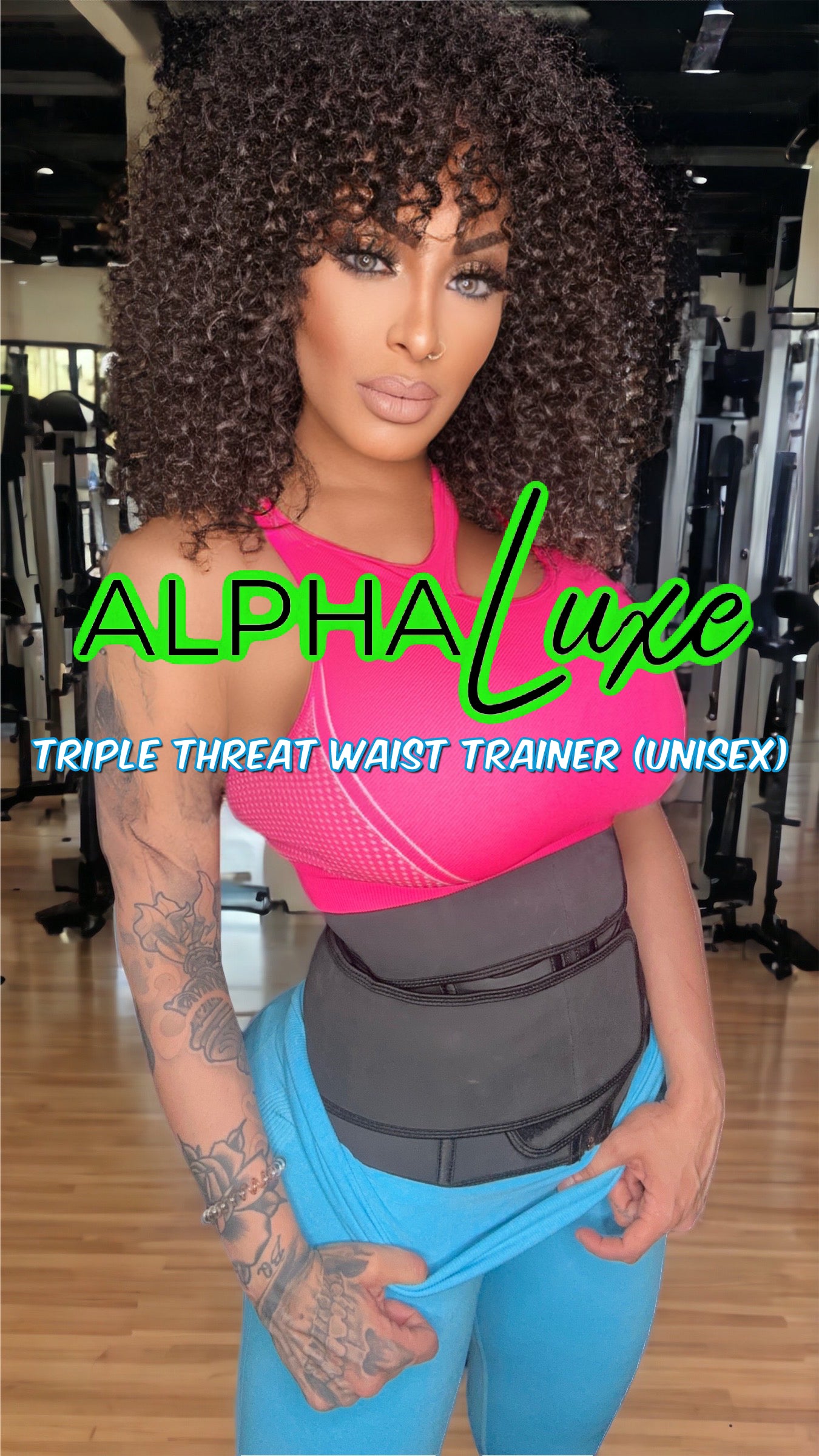 ALPHALuxe Triple Threat Waist Trainer (Unisex)