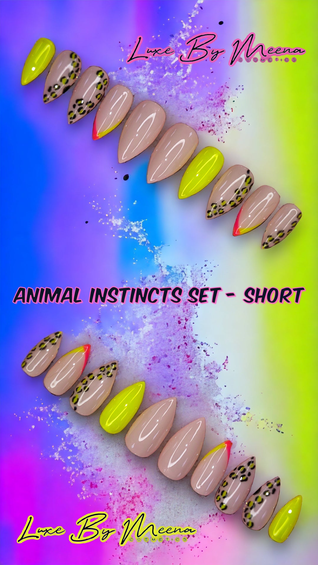Animal Instincts - Handmade Press-On Nail Set