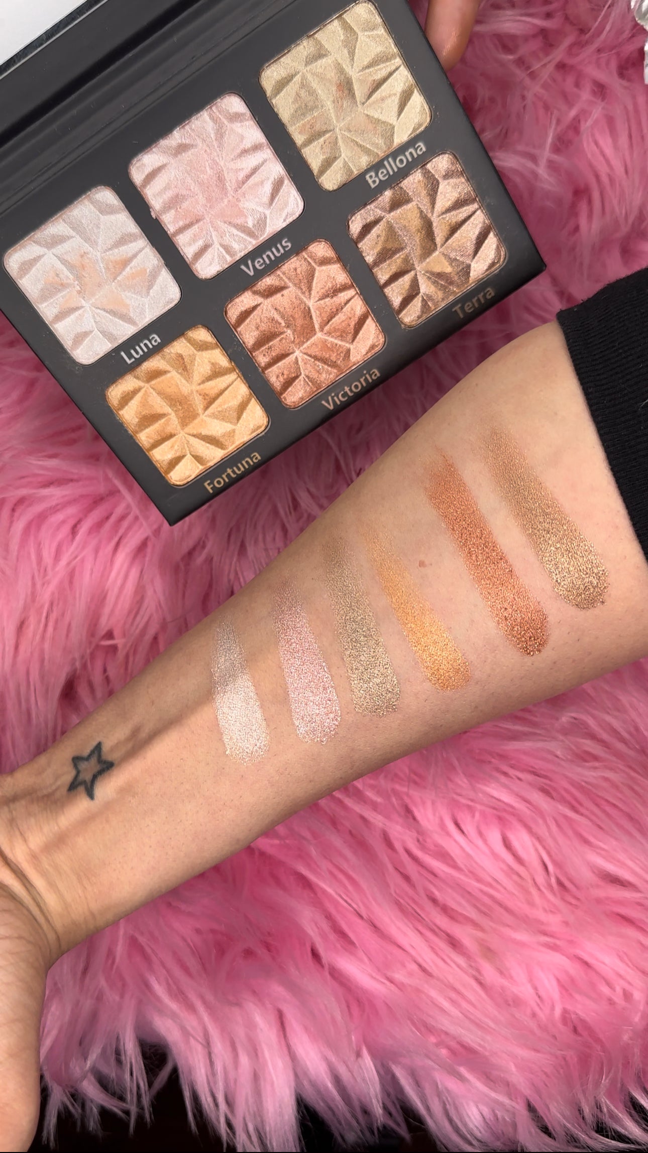 Goddess Collection “Aurora” Highlighter Palette