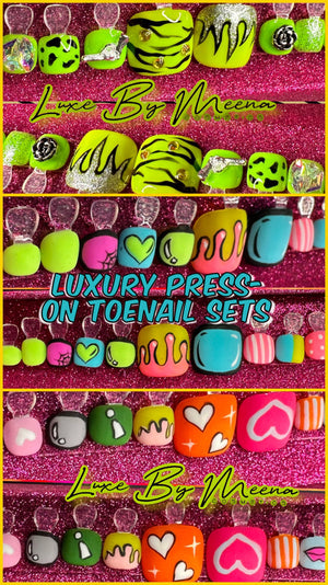 Luxury Handmade Press-On Nails (Toes)
