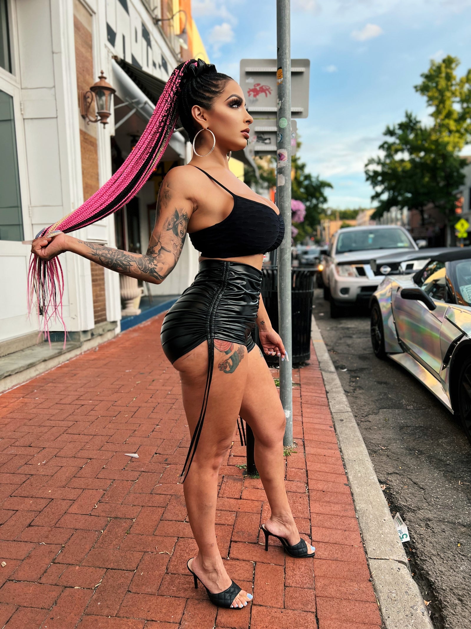 Seductress Faux Leather Shorts